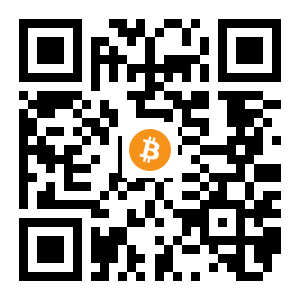 bitcoin:1JGEWeAxP9EuHSQmfgz38gsgGi99UNM9Sj black Bitcoin QR code