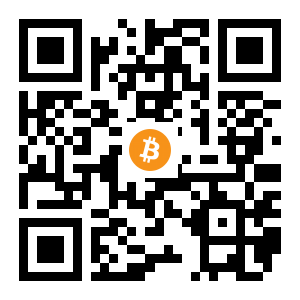 bitcoin:1JGsFMx6sXwL4GwsZxSfxriDwAfQX2JK8R black Bitcoin QR code