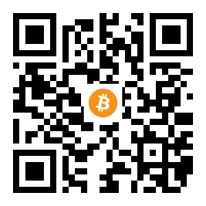 bitcoin:1JGv9WuJUebDm8qQQKYn7EEndxKvQEessR black Bitcoin QR code