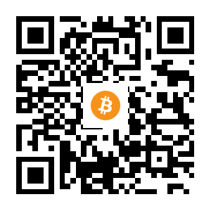 bitcoin:1JHuPoySVyvbnYg7KKXnfPxGqhTqTS9SBk black Bitcoin QR code