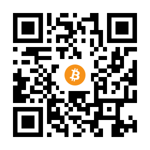 bitcoin:1JJHbW89BUx2C9KNGrUMhaUnjXymnkg8hF black Bitcoin QR code
