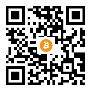 bitcoin:1JLLQUUsvqKrauVhoGCQuF8brdSecEzace black Bitcoin QR code