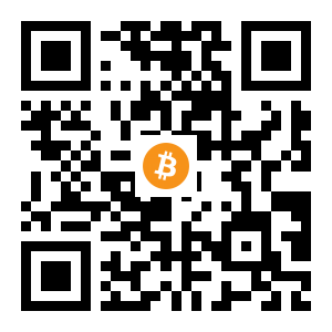 bitcoin:1JLSX2Ef2zwq2z1kAgeteg4ZhDSedAJFff black Bitcoin QR code