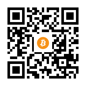 bitcoin:1JM5kfPGgwT1npjhcfjWCFeiFZSupE5Srv black Bitcoin QR code