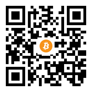 bitcoin:1JMLtY8kgXjSxGbMWRZXKRaAi3maeMYSP1 black Bitcoin QR code