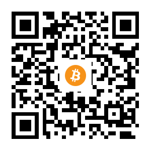 bitcoin:1JMcbhJ9f6AwYteQYpHfS4XTL5Xe2kjq1M black Bitcoin QR code