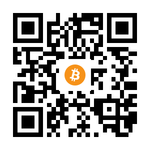 bitcoin:1JN8QEWaBxSdo7jMaB9ywgfLEufAw56ezX black Bitcoin QR code
