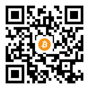 bitcoin:1JNAtebxz2ALzQRCbnJEhZumQy3CsQ5Zrb black Bitcoin QR code