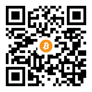 bitcoin:1JP3msHnTqia988RVUc4imy8Edig5TobCe black Bitcoin QR code
