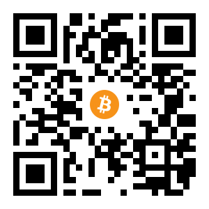 bitcoin:1JP7sGHk3XBG2TMh3mTsujtV1BiSE59frN black Bitcoin QR code