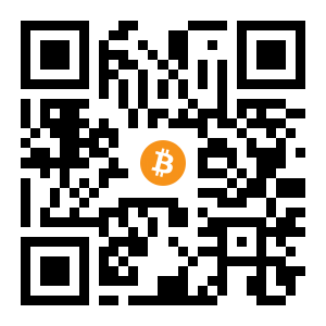 bitcoin:1JPy3C9UnYfyuBmAbHLDt5n4Lunu6C1D8Y black Bitcoin QR code