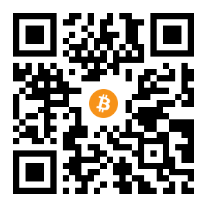 bitcoin:1JQUoJea5uoF5gNaXcYT77ahSUntviwFpB black Bitcoin QR code