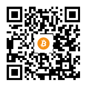 bitcoin:1JRB4iXA8HQpW1zUPykRGfBndR65hy8FTm black Bitcoin QR code