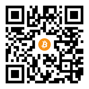 bitcoin:1JSDKm1pqeJv3LHocHV9t9C4g1jXUYpwTP black Bitcoin QR code