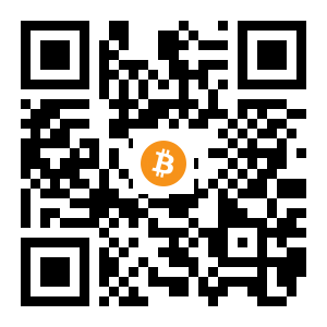 bitcoin:1JSsWbAqgH8GCQvr65yxh6rtmbSfJHqiAK black Bitcoin QR code