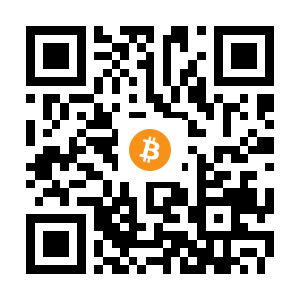 bitcoin:1JStFCHzkydYRsML4igp2t7A3aXY8NghLt black Bitcoin QR code
