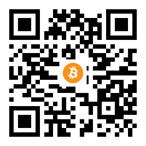 bitcoin:1JTdGG2MLXtYMLHrBUX7sHEhHmQGfWy7VU black Bitcoin QR code