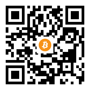bitcoin:1JUA2CXunzV6UX1JQZKELZy9XB65HGCo7i black Bitcoin QR code