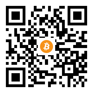 bitcoin:1JUQnVRbAB14vcSqztfQ5sxvKUGyrUhiPe black Bitcoin QR code