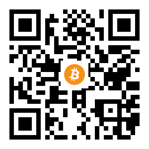 bitcoin:1JUauz8ZHioP9V8hHjufZq7Lns4Vq4hYjS black Bitcoin QR code