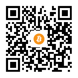 bitcoin:1JUkwsBQyKz1jDaTFHKAzzPX73ANwwpBS black Bitcoin QR code