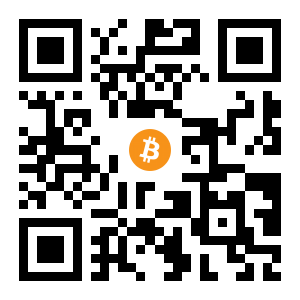 bitcoin:1JV1XLhg16QE2FjPoPU4cbAWGzQUfXsEZk black Bitcoin QR code