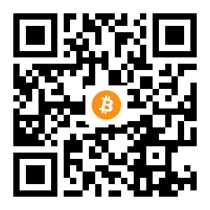 bitcoin:1JV8na14z7MfXjx48Xxk8PwQ2x6oTkqCXe black Bitcoin QR code
