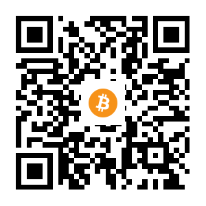 bitcoin:1JVQr5HdJ5NAYnTciWhmPFcBjLBhktzPAs black Bitcoin QR code
