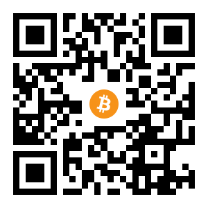 bitcoin:1JVYN8Z2cahSoyyMrhVpcS8nxj5jVegNbk black Bitcoin QR code