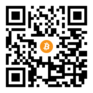 bitcoin:1JVaVscRcvYvDEqqysKNN3APxyxohpRfPh black Bitcoin QR code