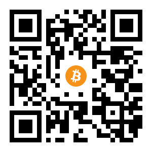 bitcoin:1JVmoJT3471FjsX5H4hAeR1RyrDgpkHbpm black Bitcoin QR code