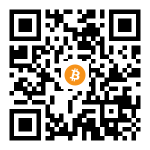 bitcoin:1JWHZ9WKbwDkuC4nhN9cB7uaRcgA7dPbrA black Bitcoin QR code