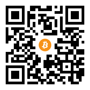 bitcoin:1JXCcgoD9ZnxUGDXKXpiivYQ314KFoMSPT black Bitcoin QR code