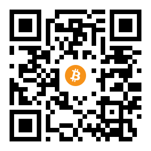 bitcoin:1JXeXyt8mLWDTfg7ALPRNPY28QzD6ooGtC black Bitcoin QR code