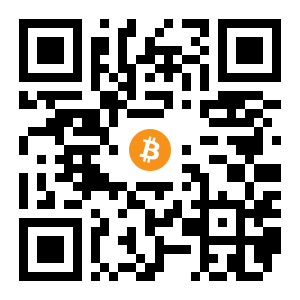 bitcoin:1JXgfFWFjmhAE3efEs1xMHCih6sraXGPV5 black Bitcoin QR code