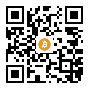 bitcoin:1JXiofEKXxWQLrf4xGSTppDu3nZtMdXpY6 black Bitcoin QR code