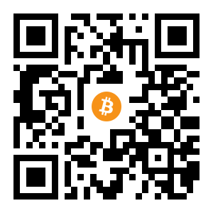 bitcoin:1JY7BRZ7h9vtubEHUo28eEsAkoCVX36Fx4 black Bitcoin QR code
