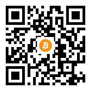 bitcoin:1Jai1dsBAiAtf4RrgsyTScvAXUG61AbguM black Bitcoin QR code