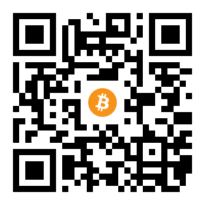 bitcoin:1JbErYbktSwKR5564YnXAWwVCR9Ve8p2EU black Bitcoin QR code