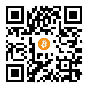 bitcoin:1JbnJYGxYjRSTkf17gWuxmbXvA52VX1EBP black Bitcoin QR code