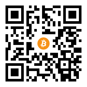 bitcoin:1JbqJK7N3HTGLZfVSfZgxC6pc1NC5PDLcJ black Bitcoin QR code
