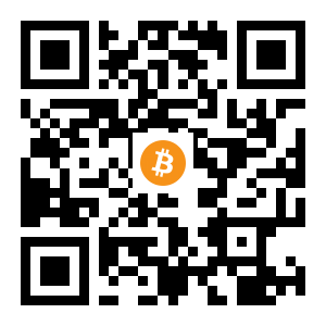 bitcoin:1JbqwT6R7yxM7mN4GQVmsf5TdicZm9QhbN black Bitcoin QR code