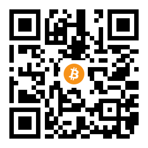 bitcoin:1JeA5YGM7xX2LiP68zuzQpJ2T1Jf85VZRz black Bitcoin QR code