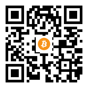 bitcoin:1Jf4gejKdVxdrWv6i1GqS7DPFJf54sbLyC black Bitcoin QR code