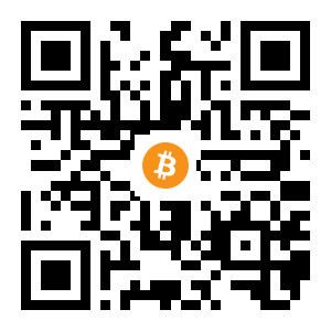 bitcoin:1JfnoRvicgMCKcdUMDat3zcfPk4bkfwpap black Bitcoin QR code