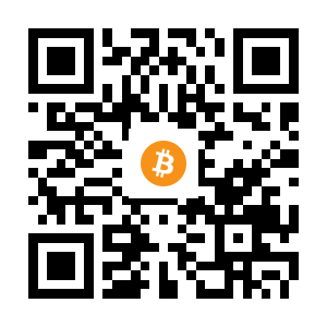 bitcoin:1JfssBYQEGhL4f9CYVk4ziZtMEE6NZmxwd black Bitcoin QR code