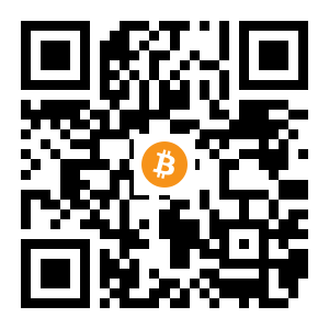 bitcoin:1JhEU6VoVw4D3enxWv4A249M4YwEvnje98 black Bitcoin QR code