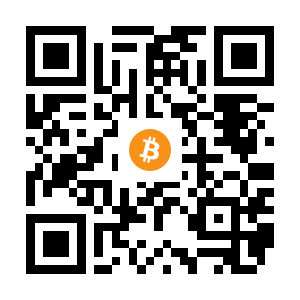 bitcoin:1JhUsvLgXcWK3BjcJDGeRZhYEp9q9TUPkb black Bitcoin QR code