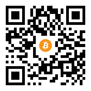 bitcoin:1JjQV47mRHtNkETbNRwJXGoFo5zJ88QH8J black Bitcoin QR code