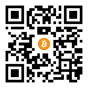 bitcoin:1Jjv2HcKHPK12oNbgTaWBzbVzayPPSnSt8 black Bitcoin QR code